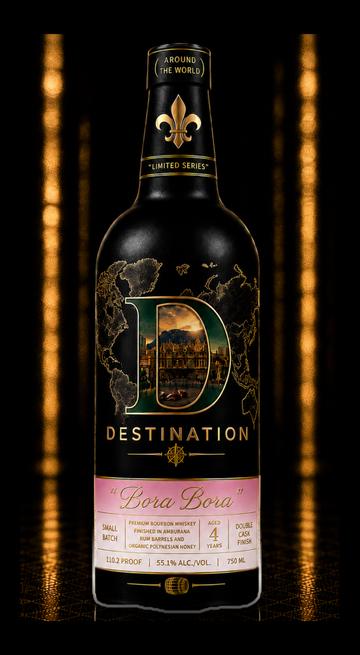 Destination Bora Bora bottle, rendering