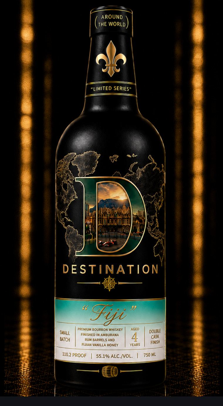 Destination Fiji bottle, rendering