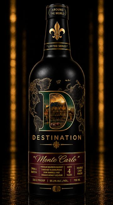 Destination Monte Carlo bottle, rendering