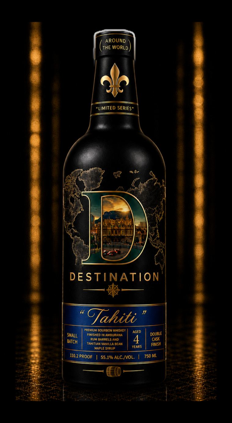 Destination Tahiti bottle, rendering